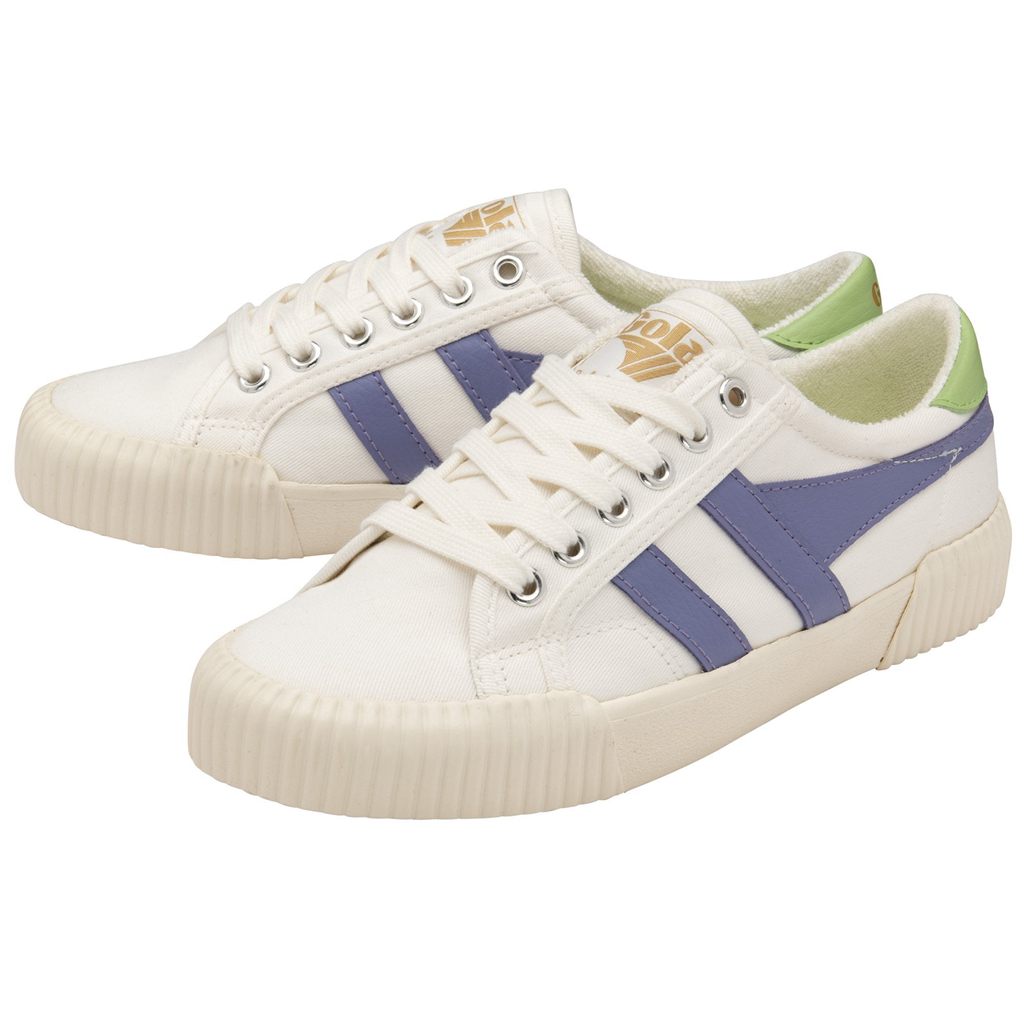 Gola Vegan Classics Rally Plimsoll Sneakers Hvide Lavendel Grøn Danmark | OIZB58174