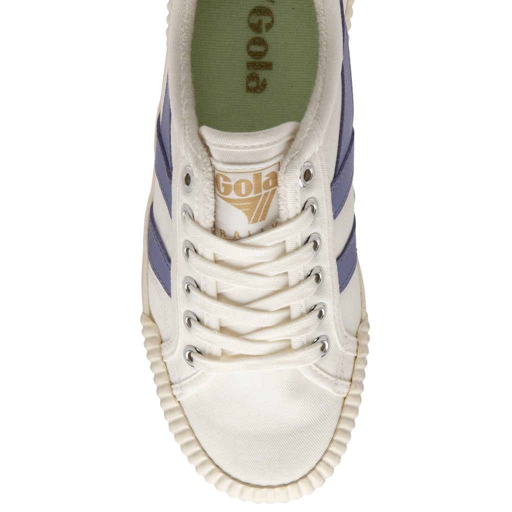 Gola Vegan Classics Rally Plimsoll Sneakers Hvide Lavendel Grøn Danmark | OIZB58174