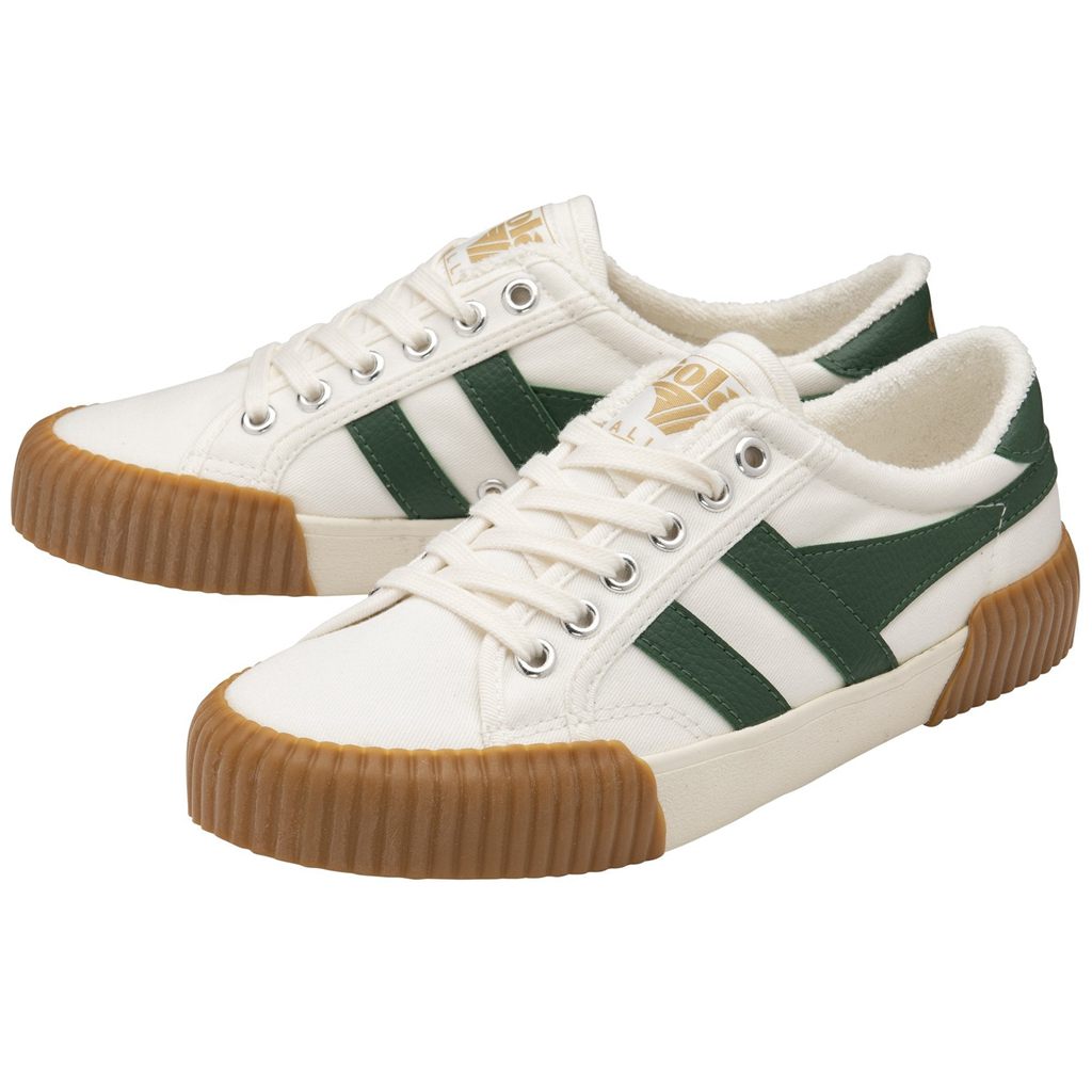Gola Vegan Classics Rally Plimsoll Sneakers Hvide Grøn Danmark | TEWC31675