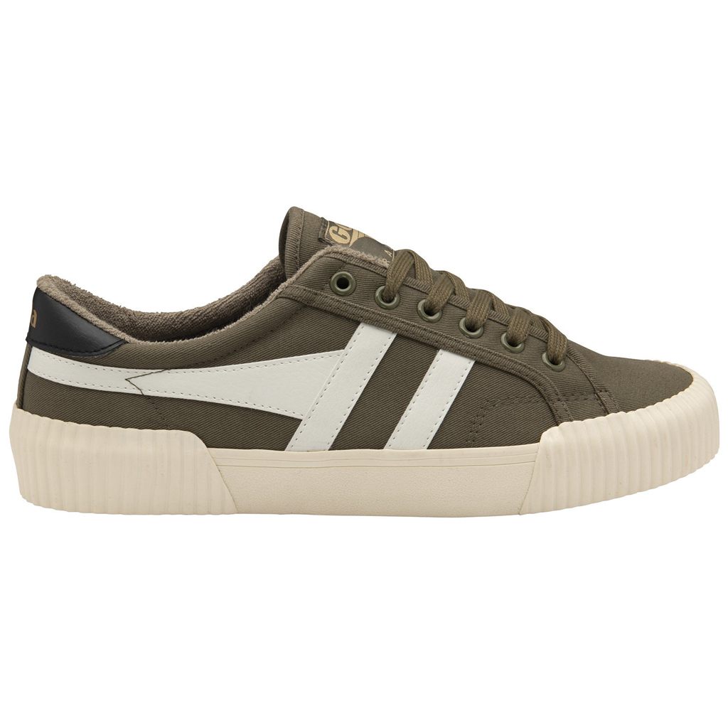 Gola Vegan Classics Rally Plimsoll Sneakers Khaki Hvide Sort Danmark | HYPX40137