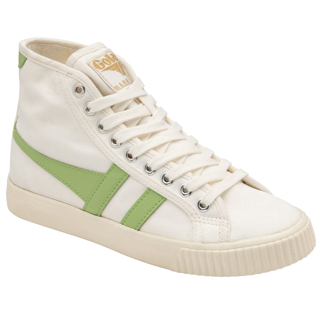 Gola Vegan Classics Tennis Mark Cox High Sneakers Hvide Grøn Danmark | EDMC86192